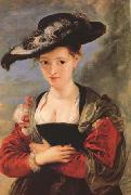Peter Paul Rubens Portrait of Susanna Fourment ('Le Chapeau de Paille') (mk27) china oil painting artist